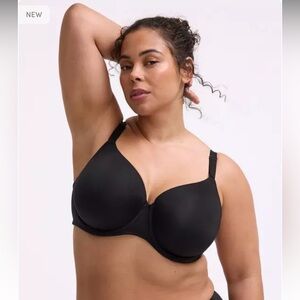 TORRID Full Coverage Lightly Lined Smooth Bra Rich Black Size 40F